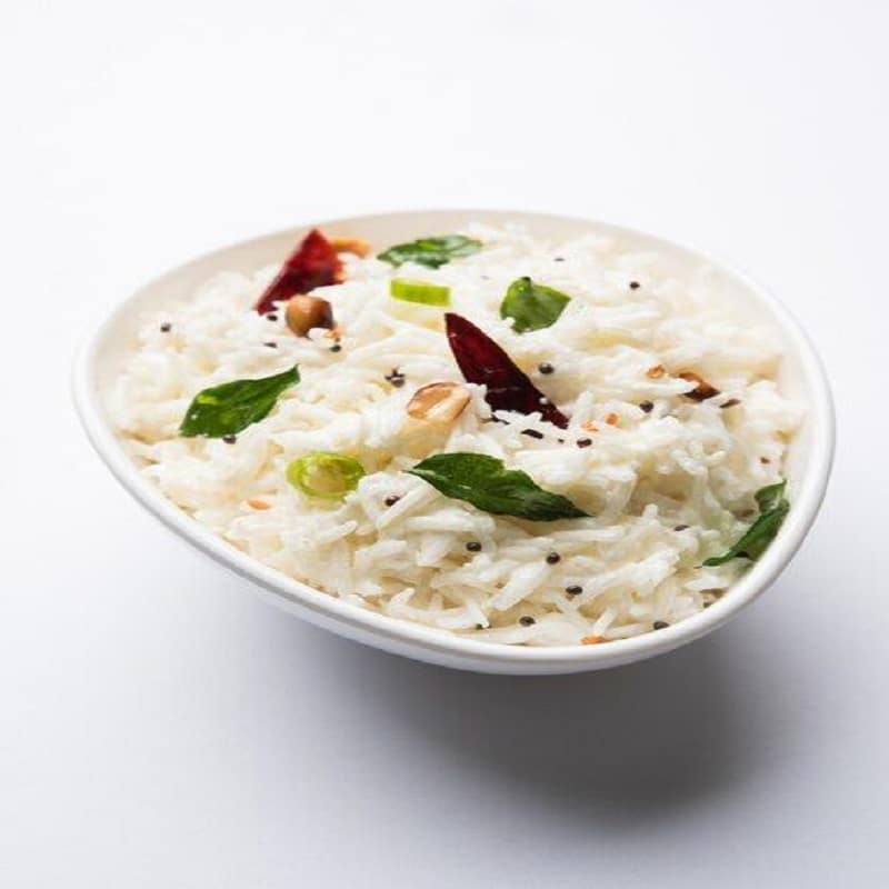Dahi Lehsun Tadka & Rice