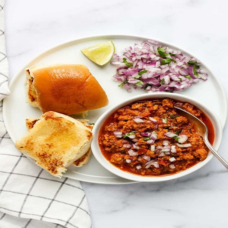 Mutton Kheema & Pav