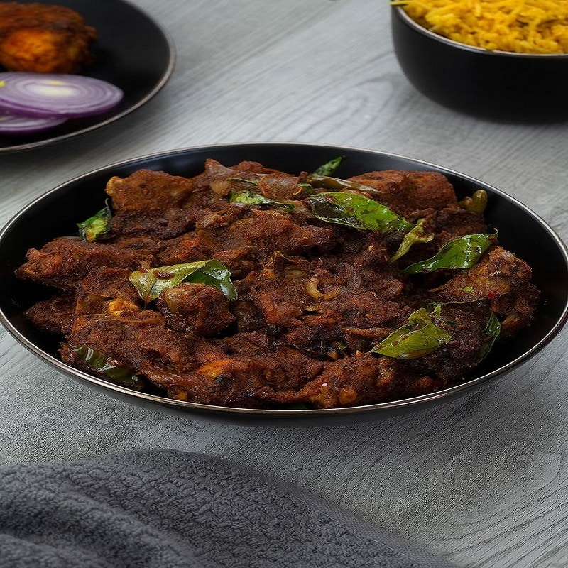 Mutton Sukka & Chapatis