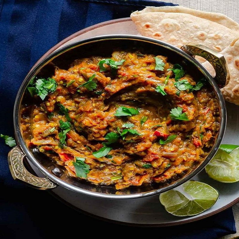 Baingan Bharta & Paratha