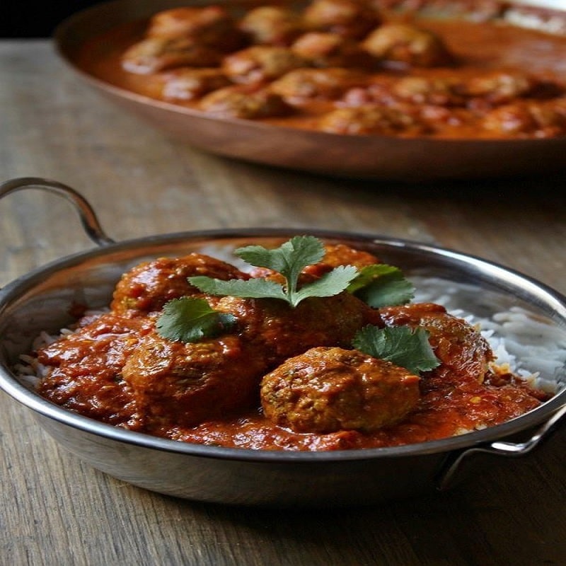 Chicken Kofta Curry & Jeera Rice