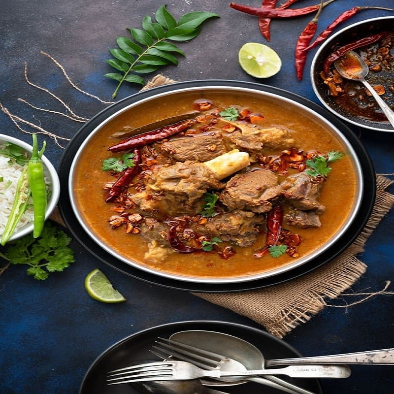 Mutton Dal Gosh & Jeera Rice