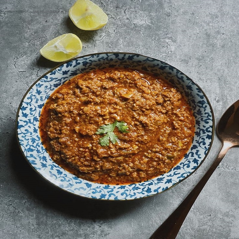 Mutton Keema & Pav