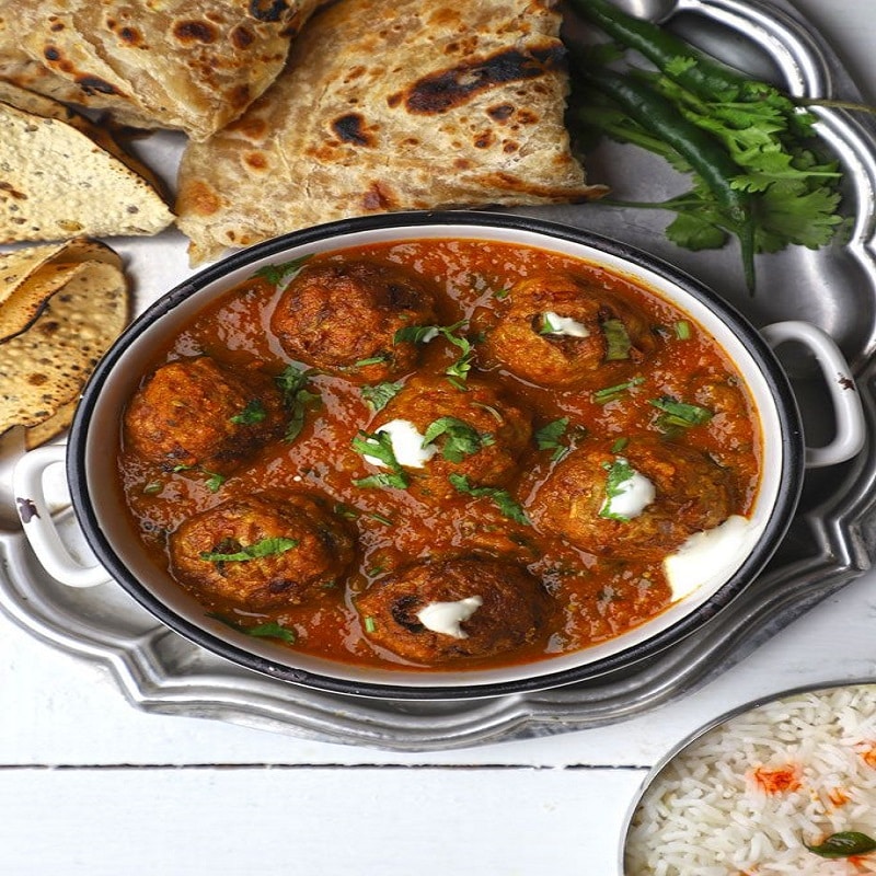 Mutton Kofta Curry & Rotis