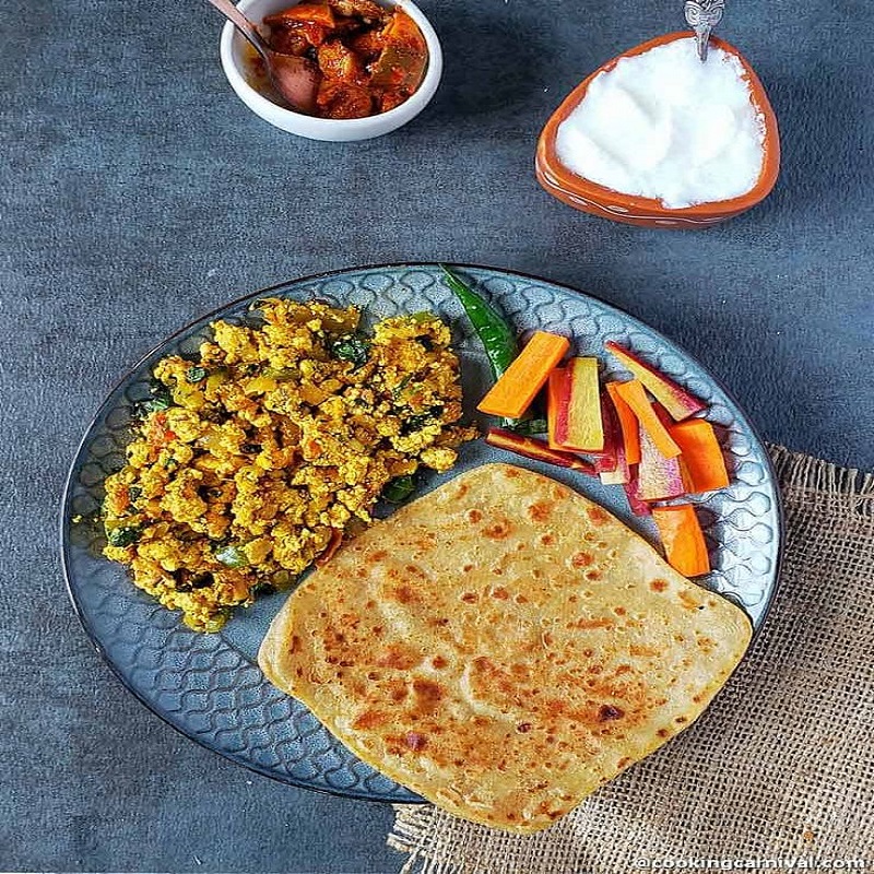 Paneer Bhurji & Paratha