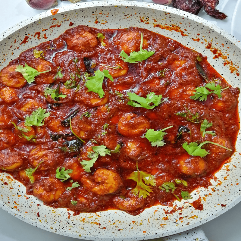 Prawn Ghee Roast Thali