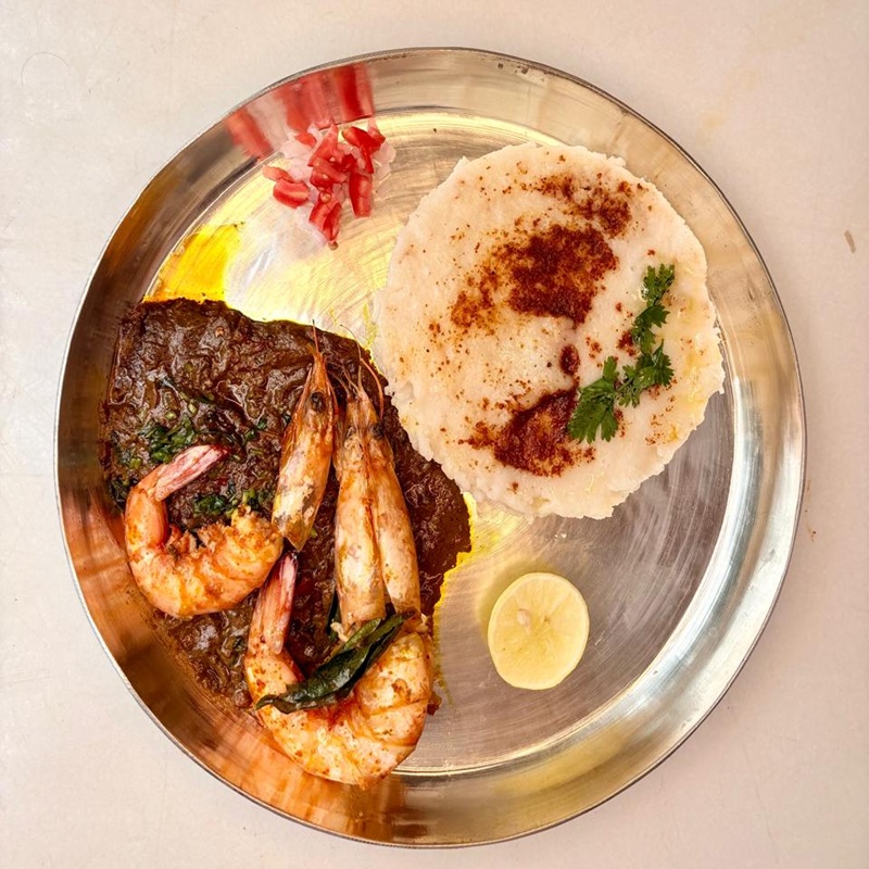 Stuffed Prawn Idlis