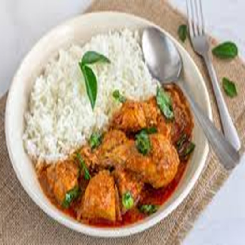 Chicken Gassi & Rice