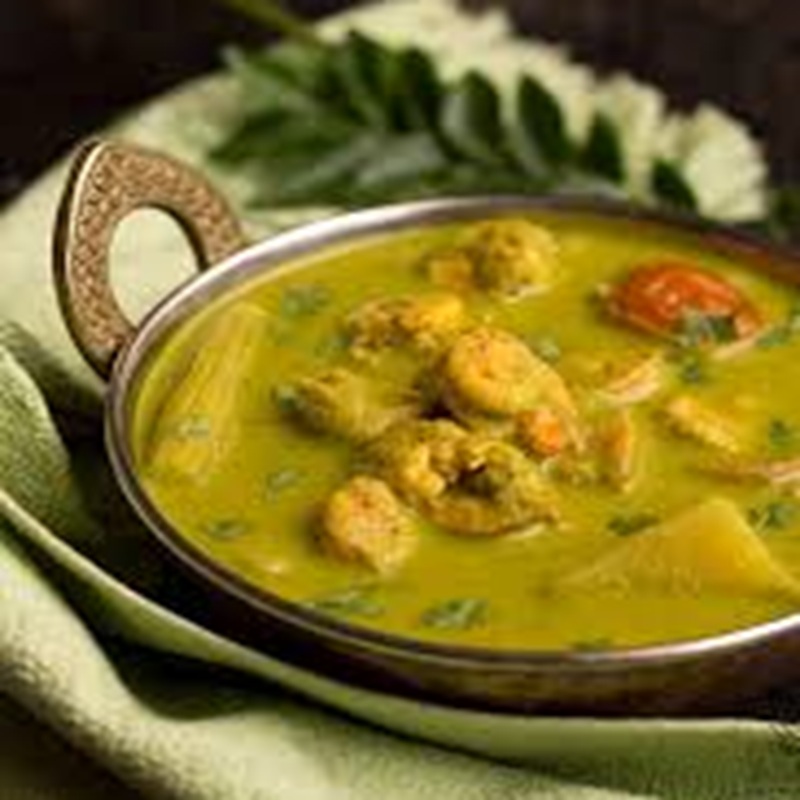 Prawns Gassi Green & Rice