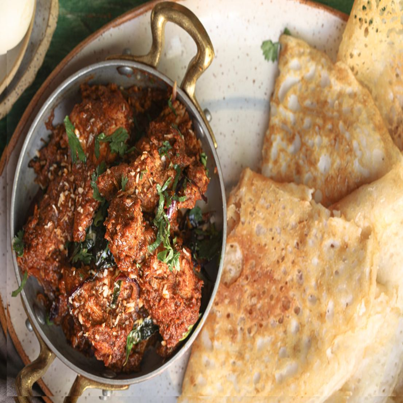 Chicken Sukka & Neer dosa