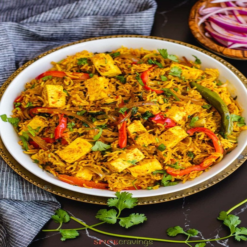 Vegetable Paneer Biryani