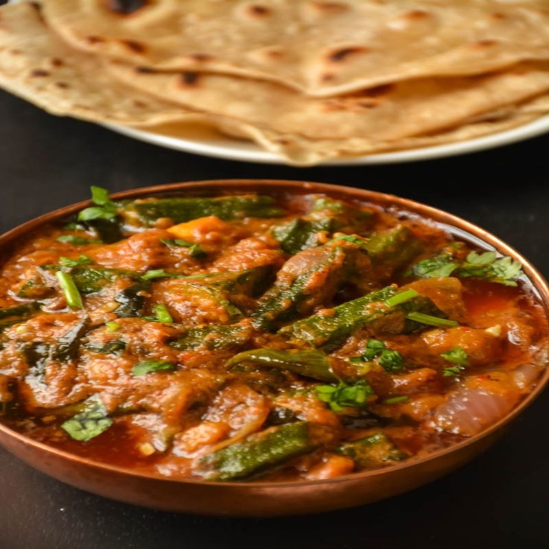 Bhindi Basar & Chapati