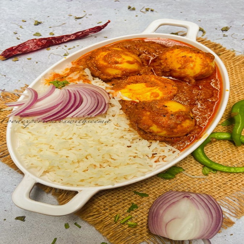 Egg Curry & Rice