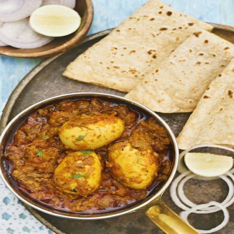 Egg Masala & Roti