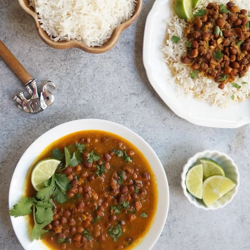 Chana Ghashi (Chana Curry & Rice)