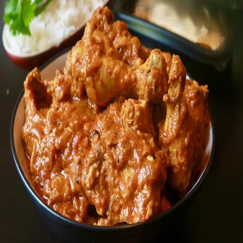 Chicken Kosha with Rice