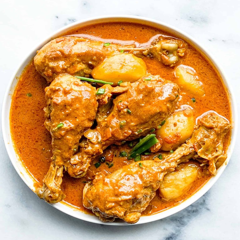 Chicken Aloo Jhol with Rice
