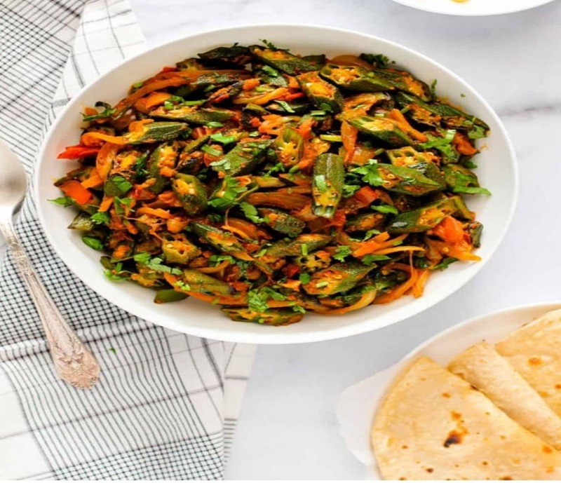 Bhindi Masala & Roti