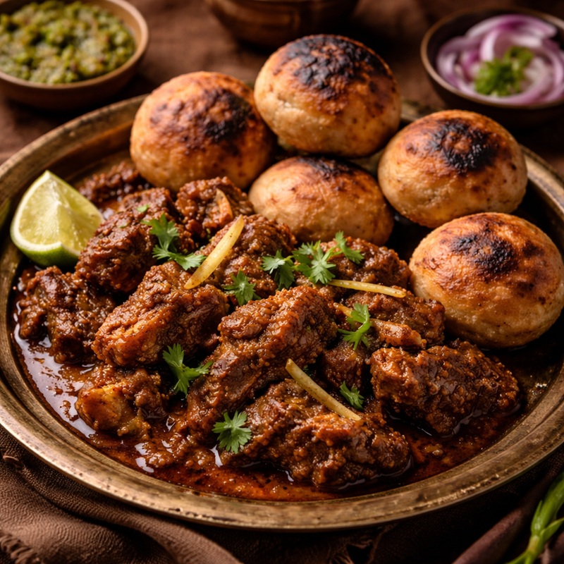 Champaran Mutton & Litti
