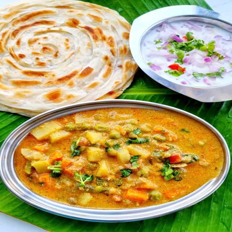 Veg Korma & Paratha