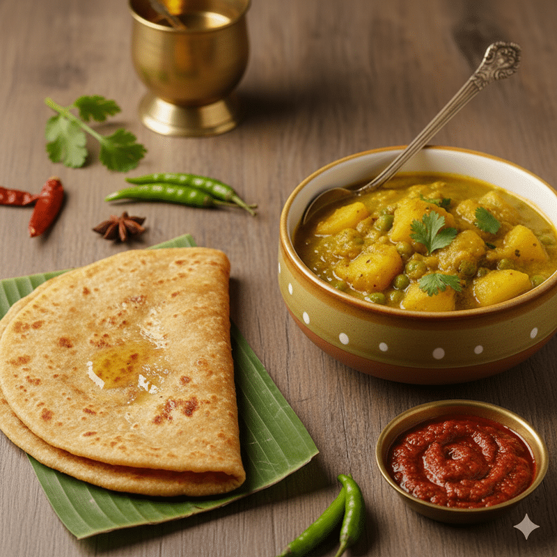 Puranpoli & Aloo Sabzi