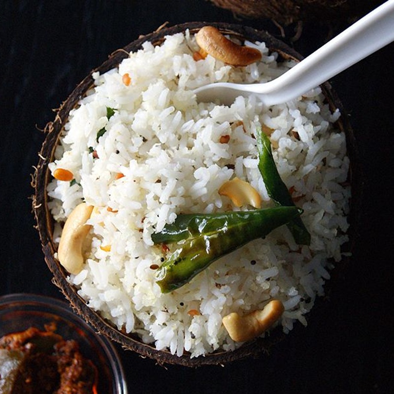 Coconut Rice & Sabzi