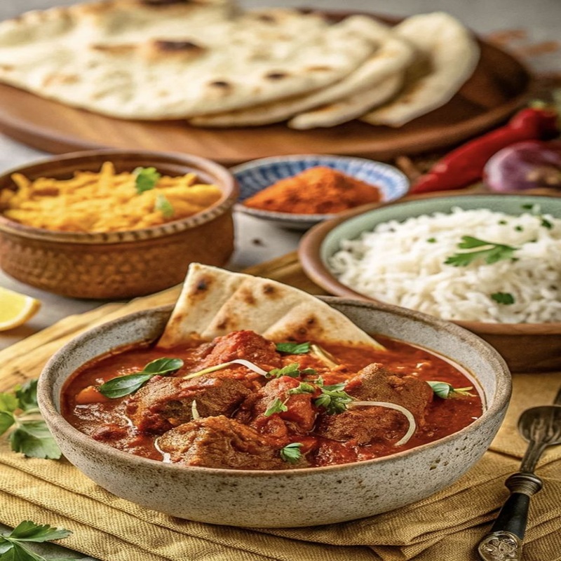 Rogan Josh & Rice