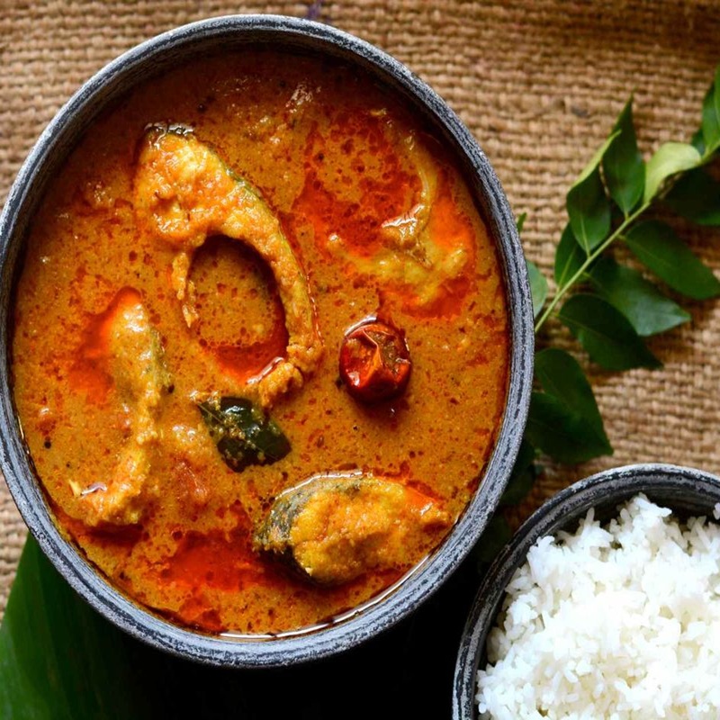 Meen Kuzhambu & Rice (Fish)