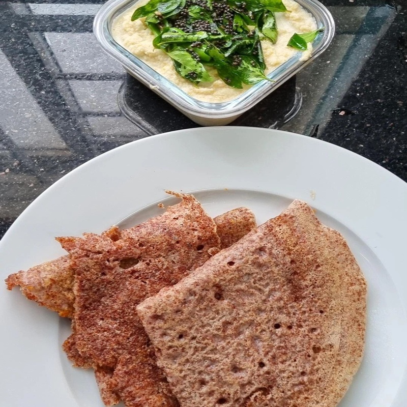 Ragi Dosa & Chutney