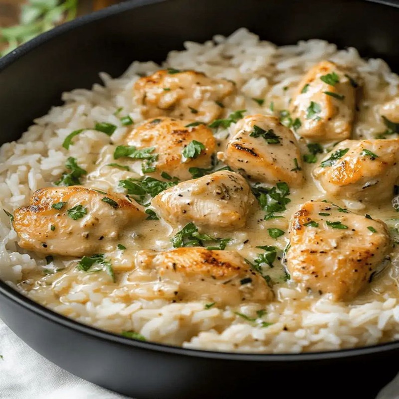 Creamy Chicken & Herbed Rice