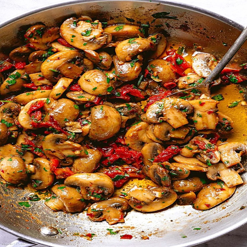 Garlic Pepper Mushroom & Pav