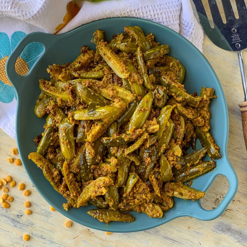 Dondakaya Kura (Ivy Gourd) & Roti
