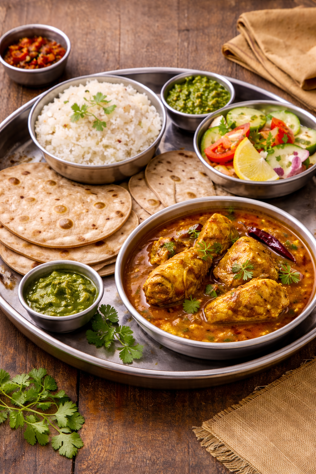 Malvani Chicken Thali