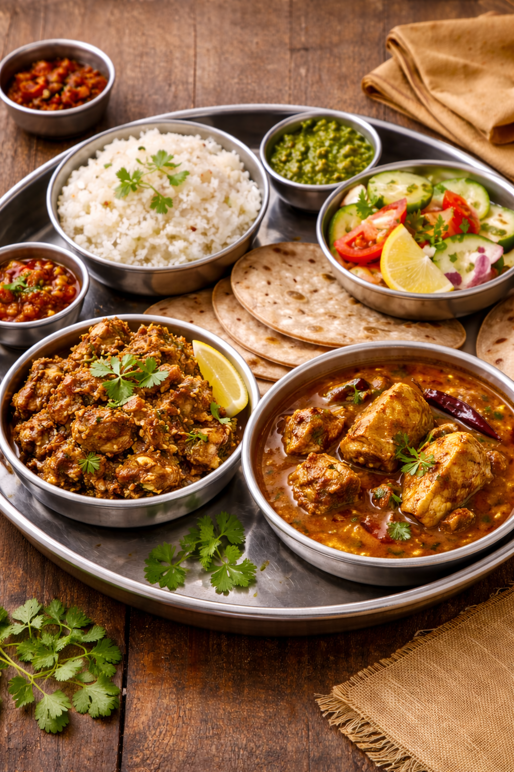 Malvani Mutton Thali