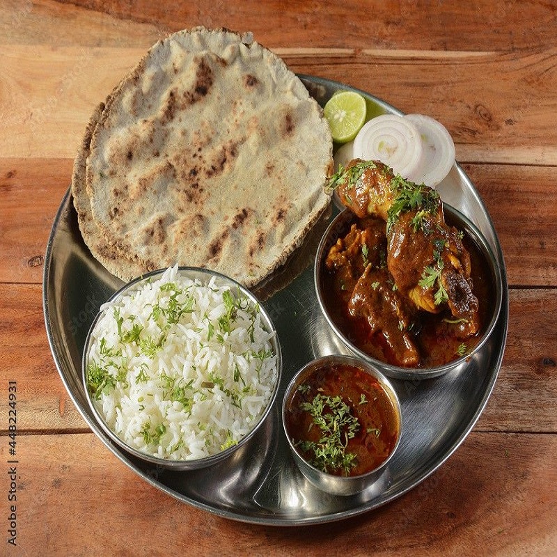 Solapuri Chicken Thali