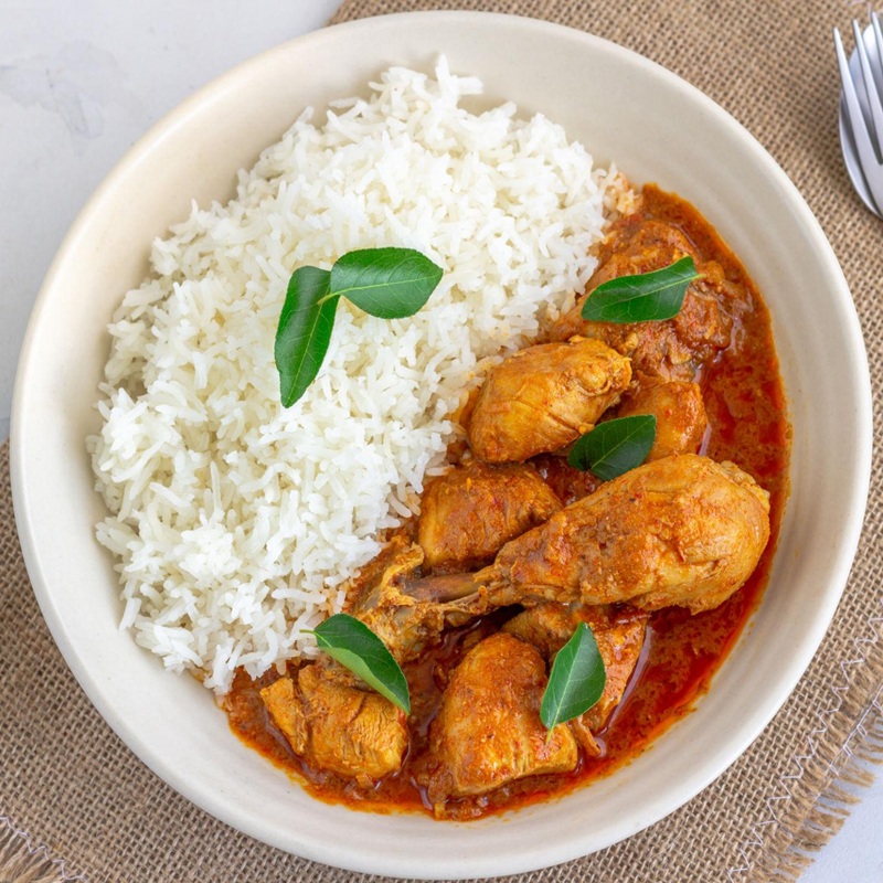 Chicken Gassi & Rice
