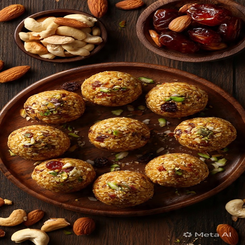 Oats Dry Fruit Ladoo