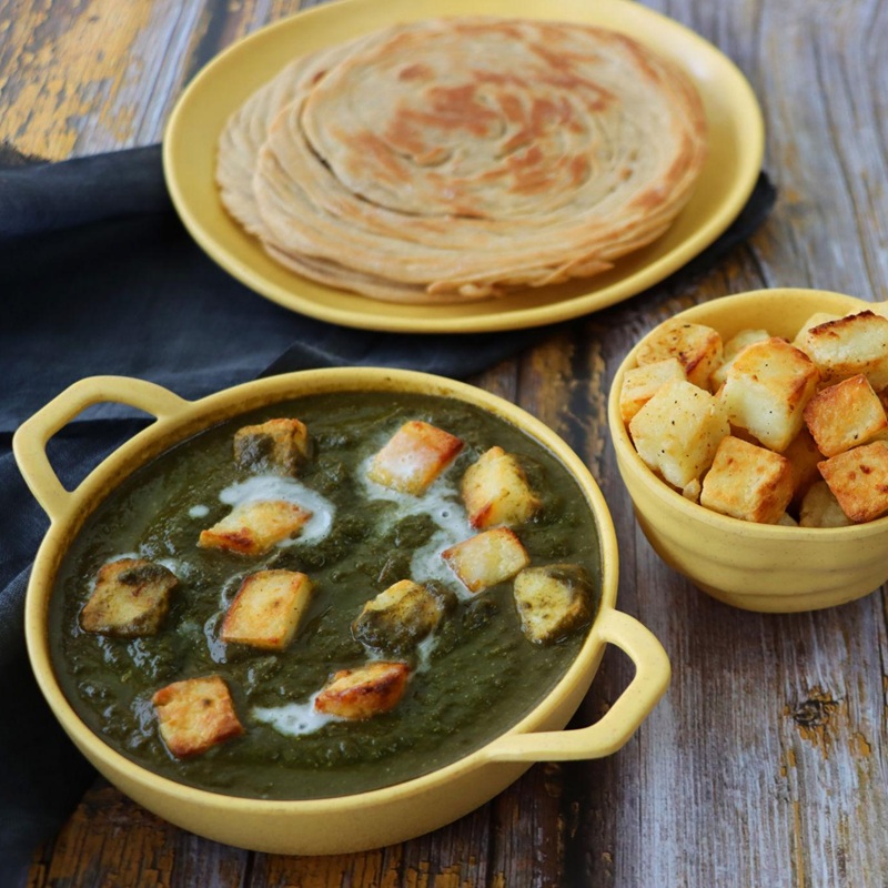 Palak Paneer & Laccha Paratha