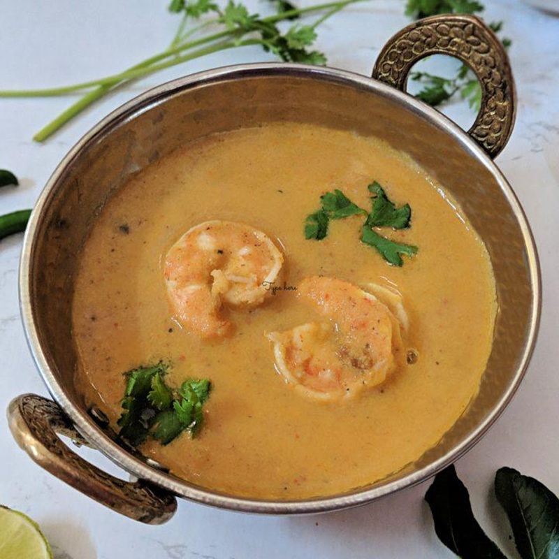 Prawns Ghashi & Rice