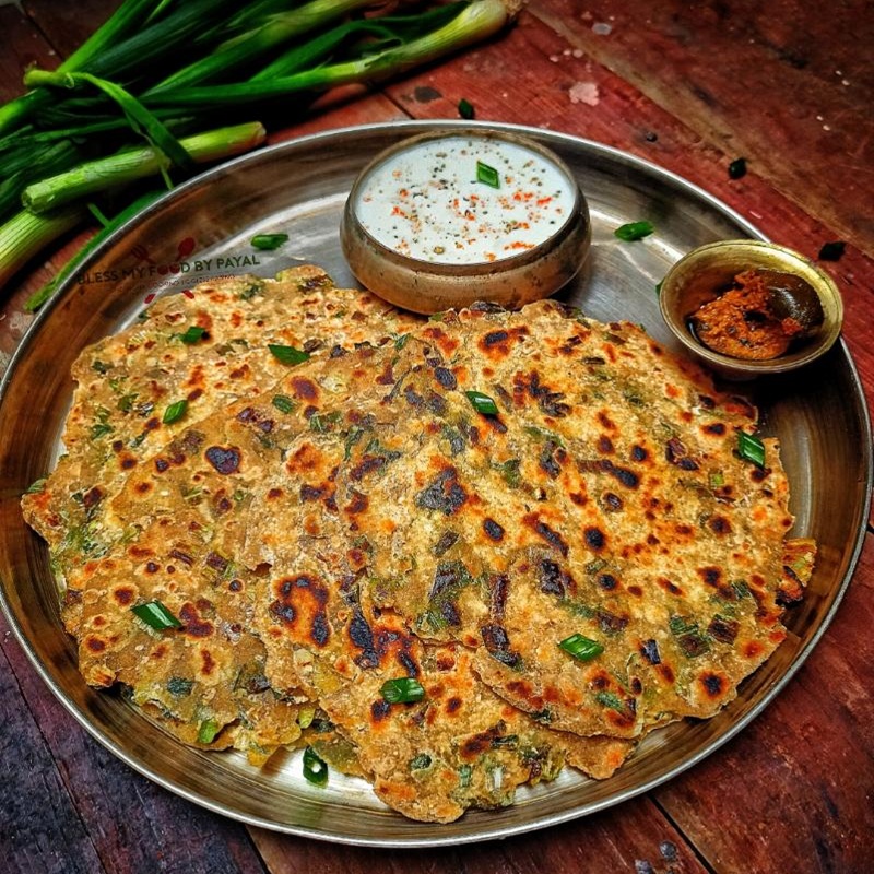 Spring Onion Paratha