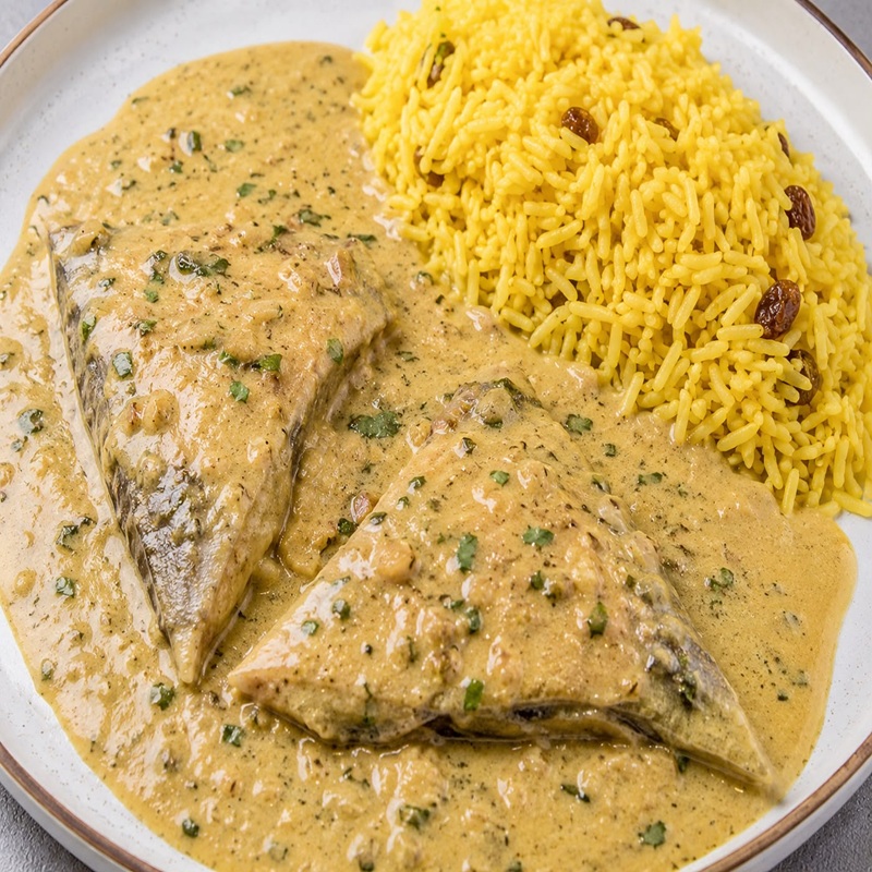 Saas ni Macchi (Pomfret) & Rice