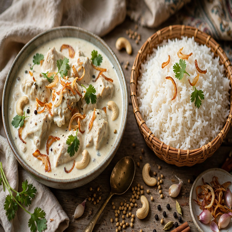 Chicken Korma & Rice