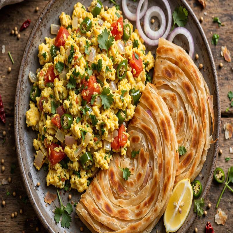 Egg Bhurji & Paratha