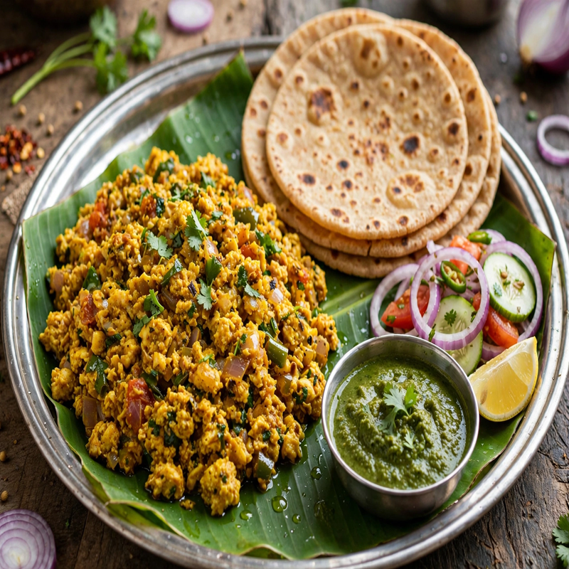 Egg Bhurji & Roti