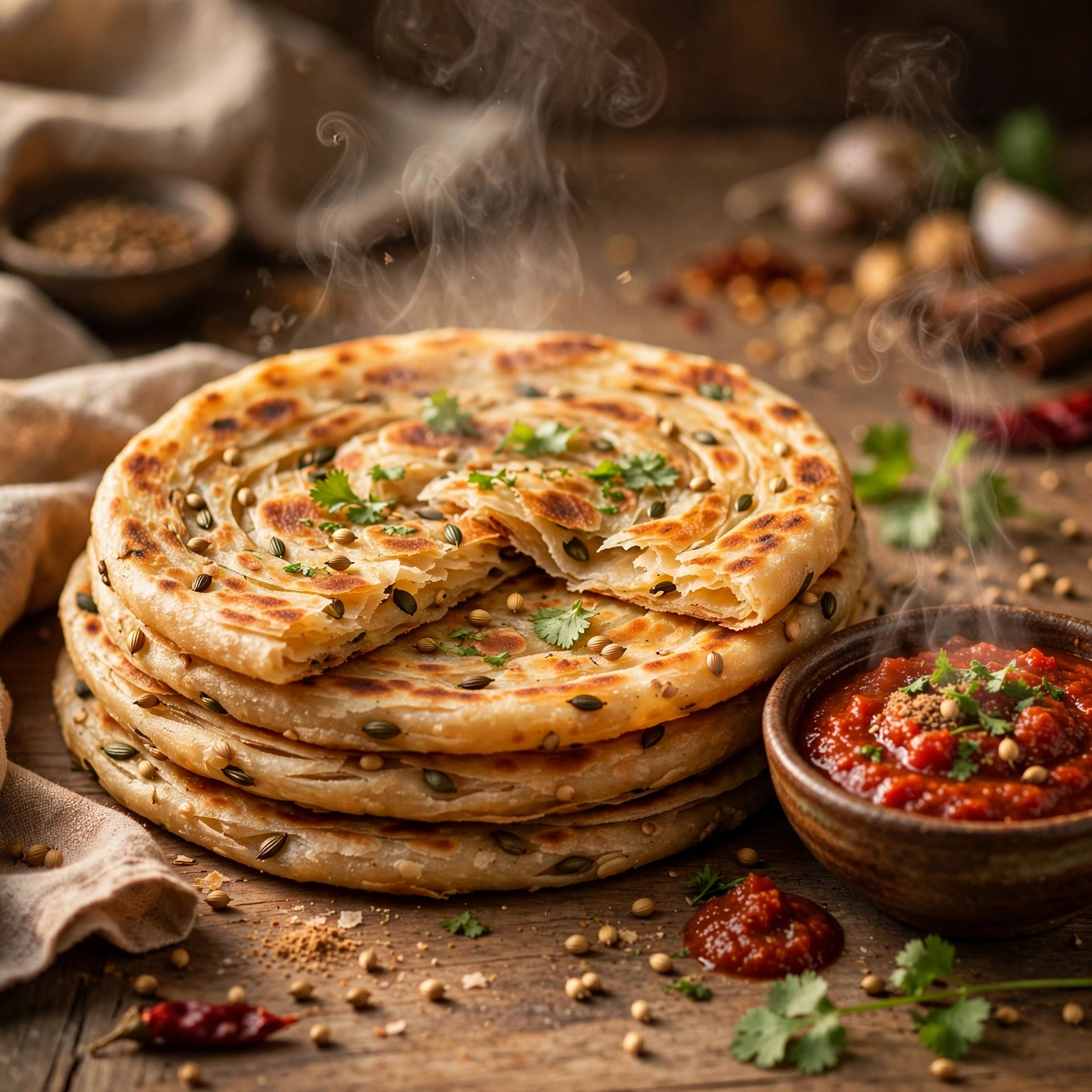 Ajwain Masala Paratha