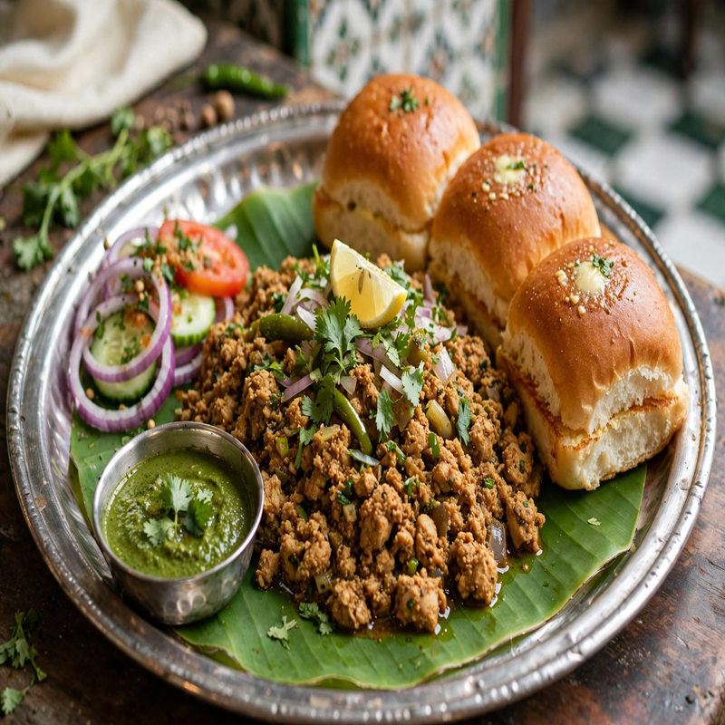 Irani Chicken Kheema Pav