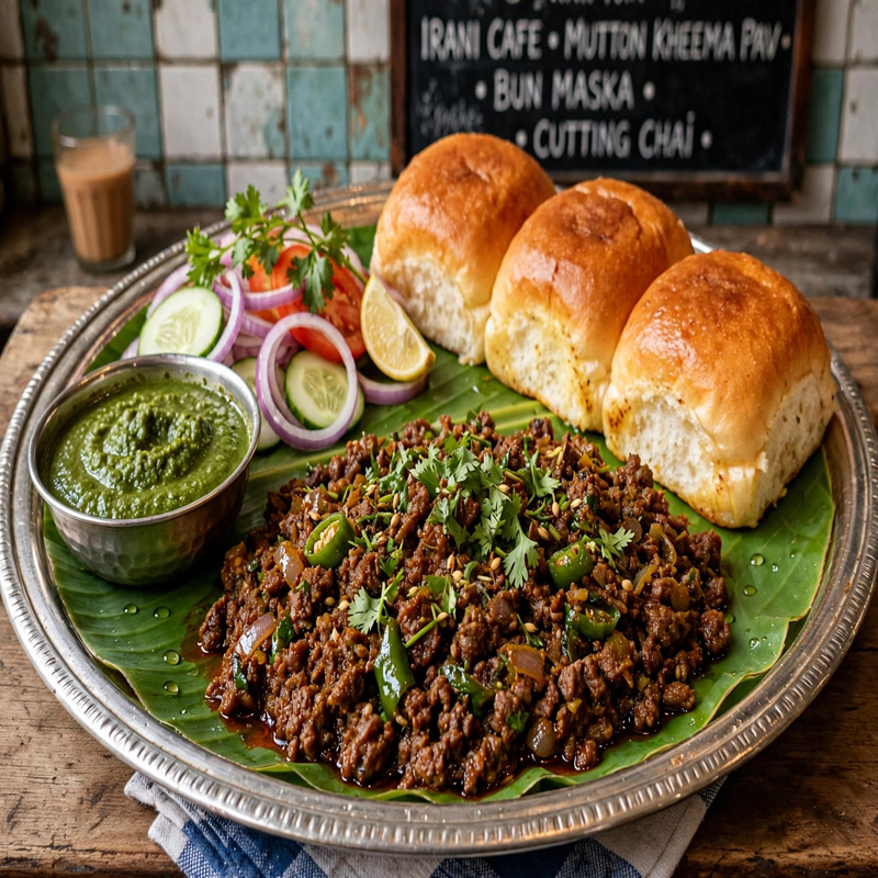 Irani Mutton Kheema Pav