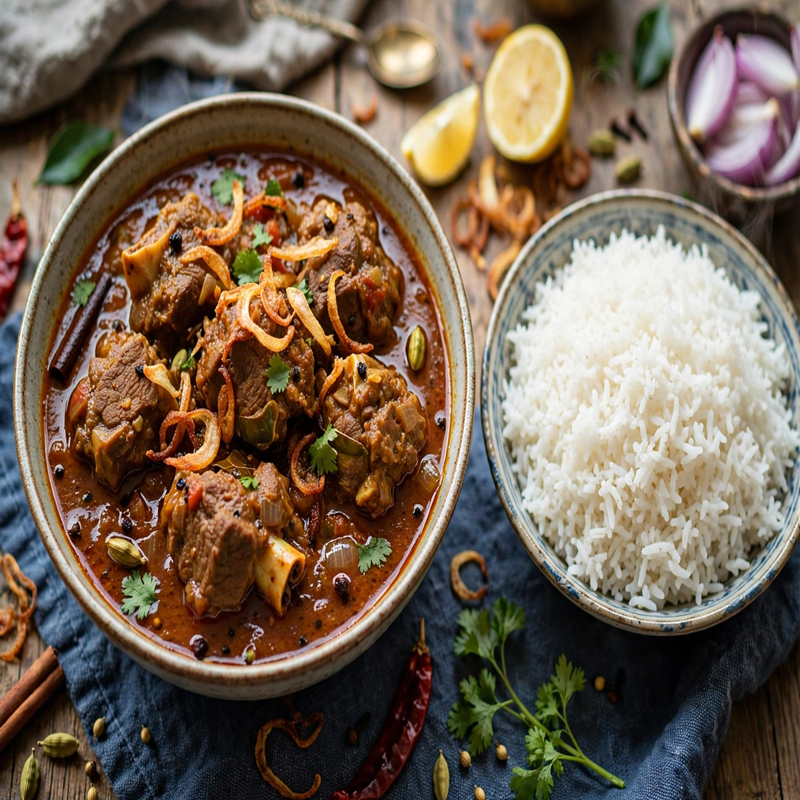 Mutton Kari Chawal