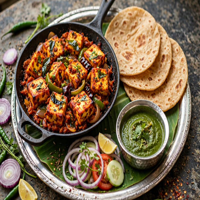 Tawa Paneer & Roti